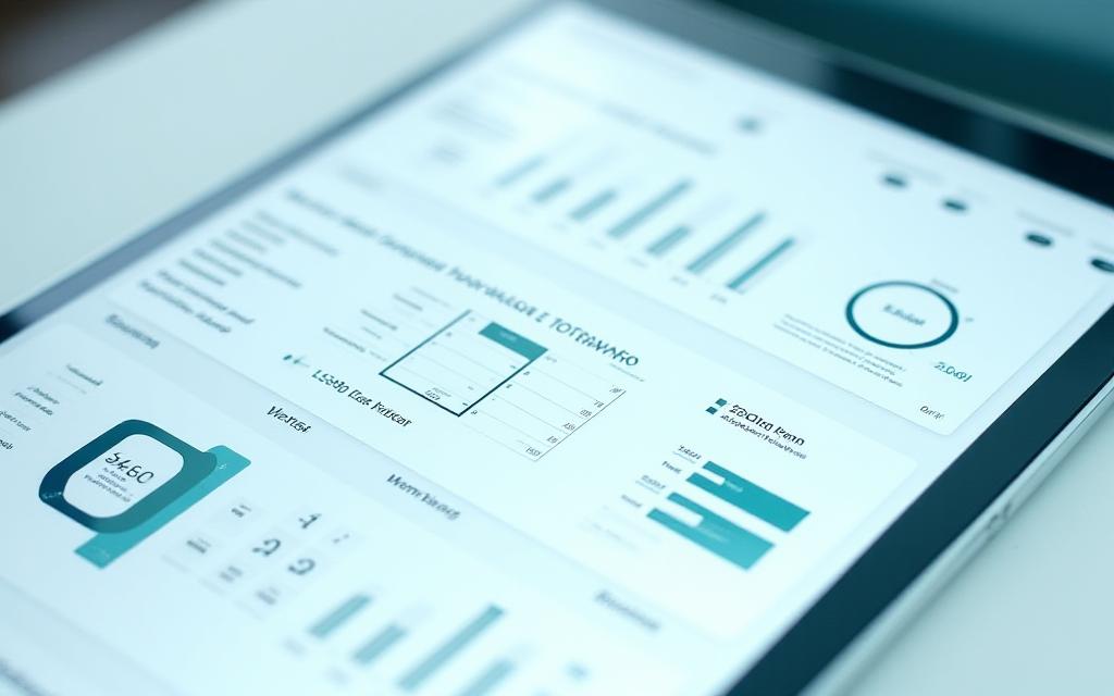 Enterprise data dashboard with growth metrics